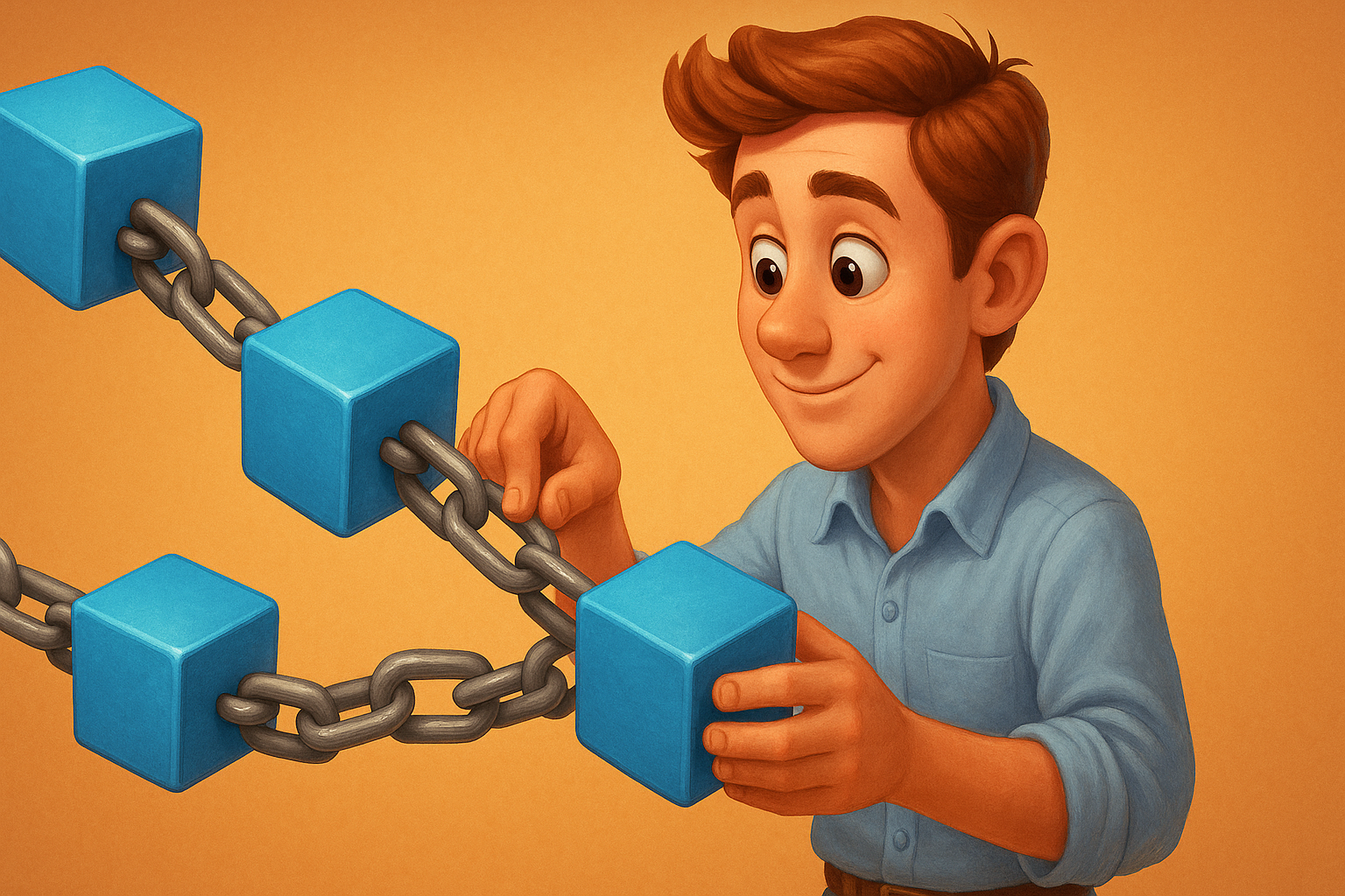 Blockchain & Web3 service illustration
